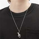 Ambush Men's Bunny Charm Necklace in Silver