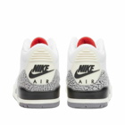 Nike Men's Air Jordan 3 Retro Sneakers in Summit White/Fire Red