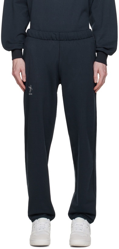 Photo: DANCER Navy Embroidered Lounge Pants