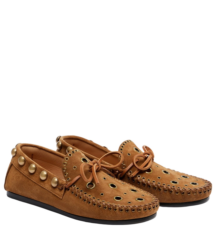 Photo: Isabel Marant Fitza studded suede loafers