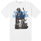 Alexander McQueen Men's Logo Photo Print T-Shirt in White/Mix