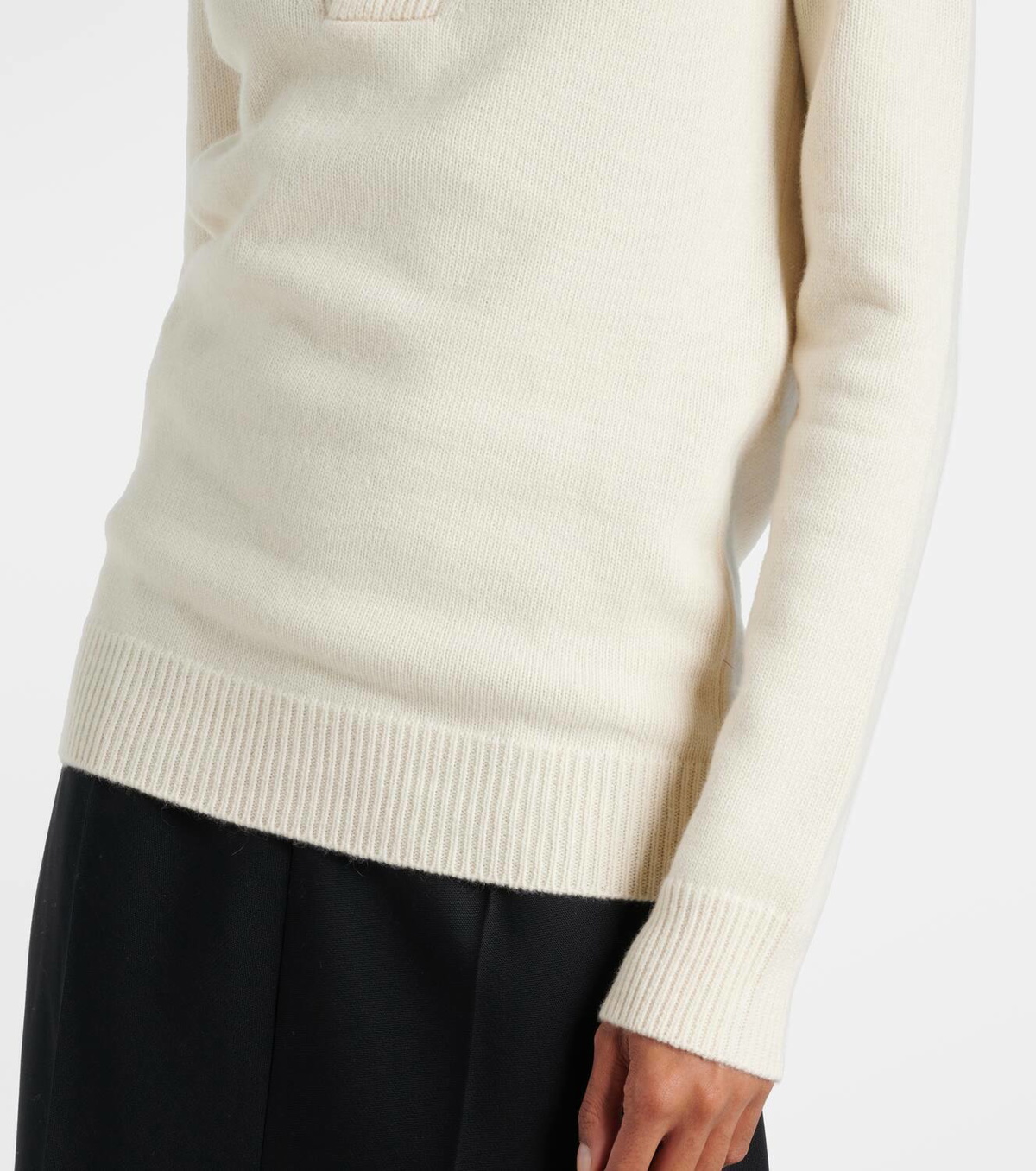 Plan C Wool and cashmere polo sweater