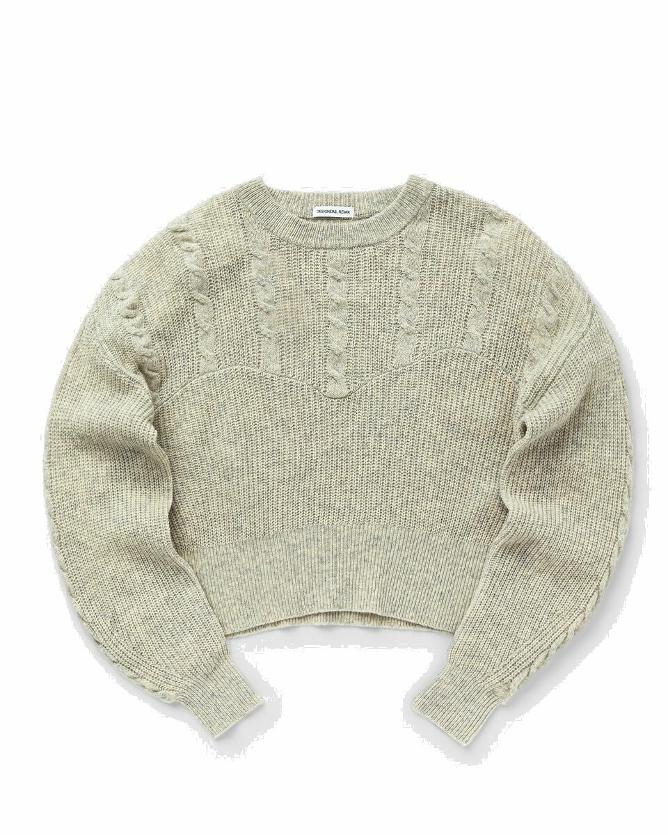 Photo: Designers, Remix Carmen Cable Sweater White - Womens - Pullovers