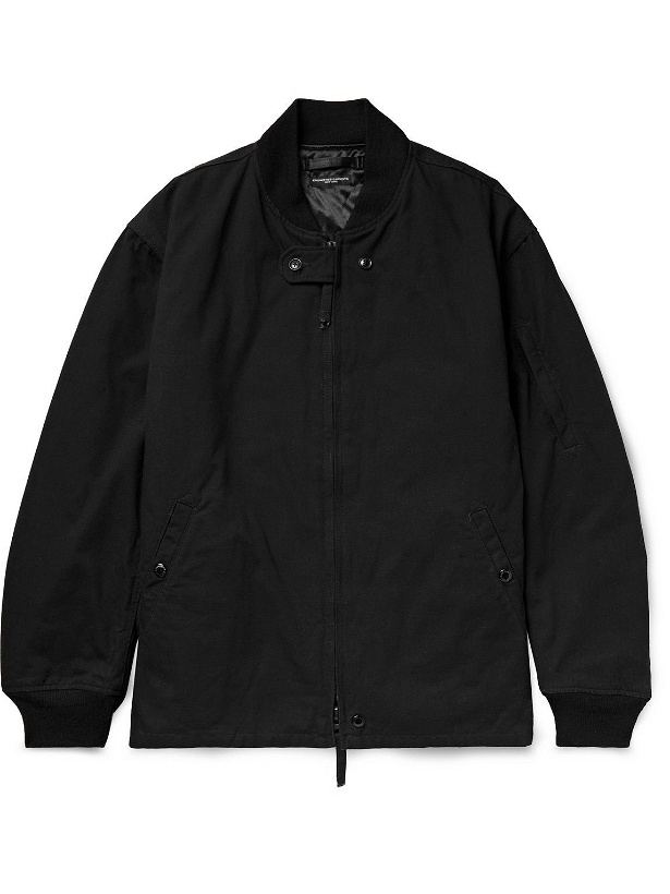 Photo: Engineered Garments - Aviator Reversible Padded Cotton-Ripstop Jacket - Black