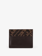 Fendi Card Holder Brown Mens Wallet
