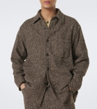 Auralee Wool tweed overshirt