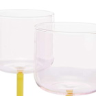 HAY Tint Wineglass - Set Of 2 in Pink/Yellow