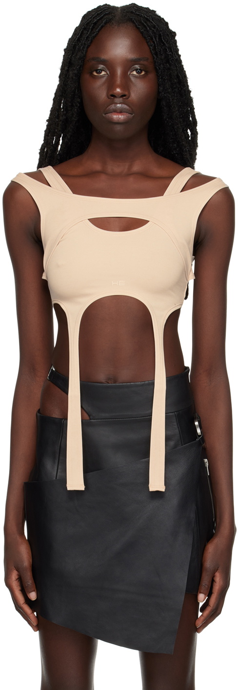 HELIOT EMIL Beige Harness Tank Top Heliot Emil