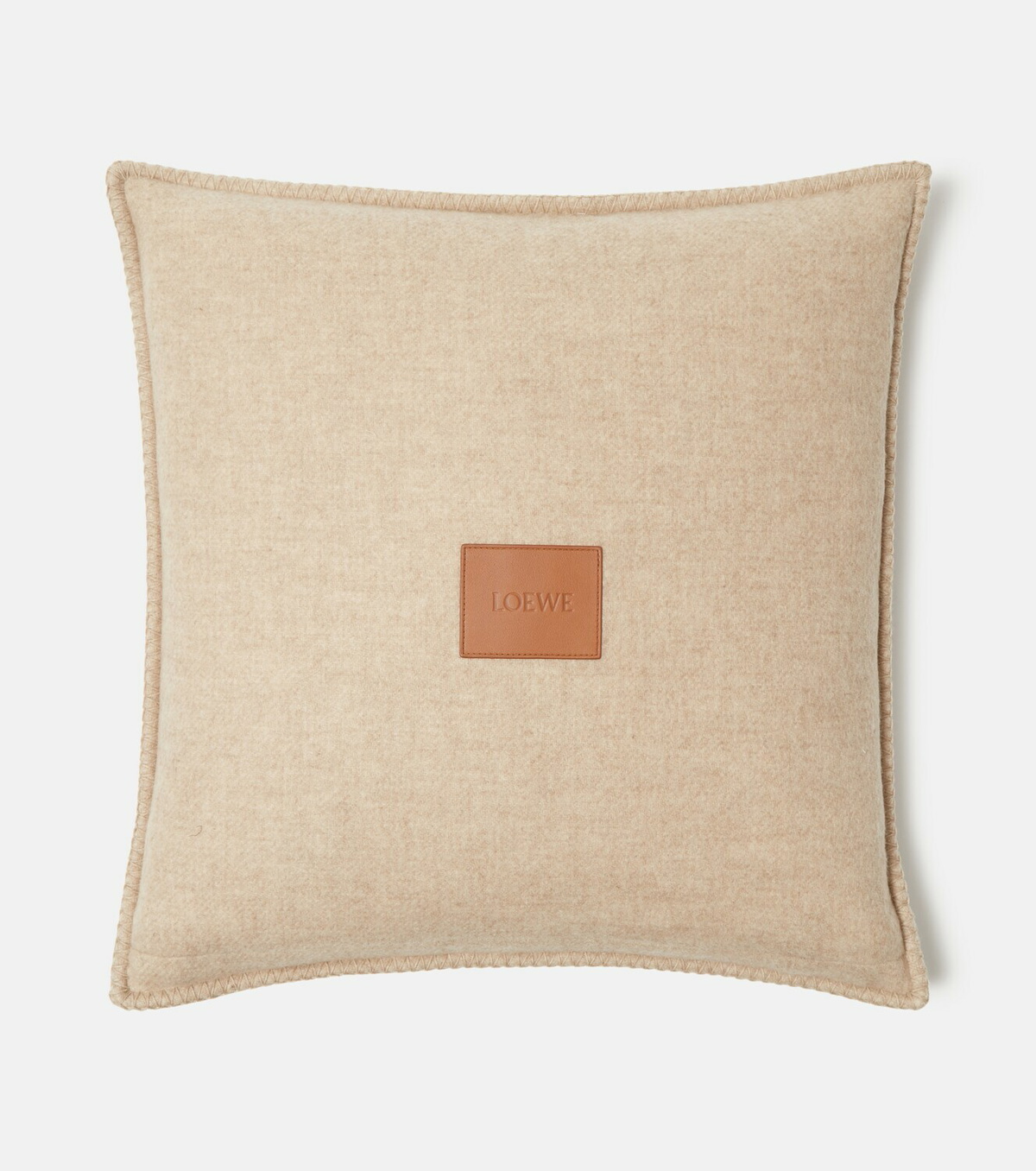 Loewe Anagram wool and cashmere jacquard cushion