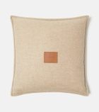 Loewe Anagram wool and cashmere jacquard cushion