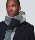 Acne Studios Checked wool-blend scarf