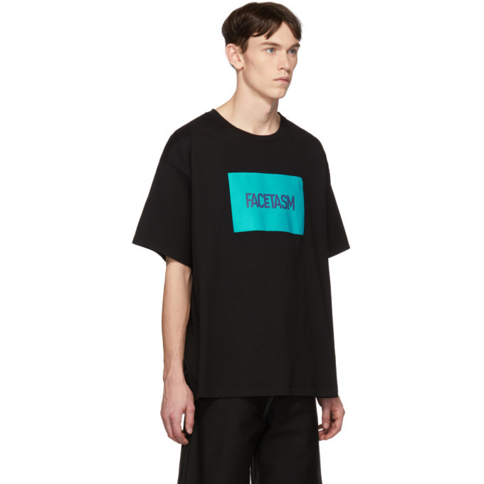Vier SSENSE Exclusive Black Facetasm Edition Box Logo T-Shirt