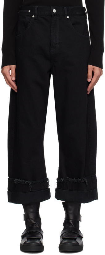 Photo: Marina Yee Black Oversized Jeans