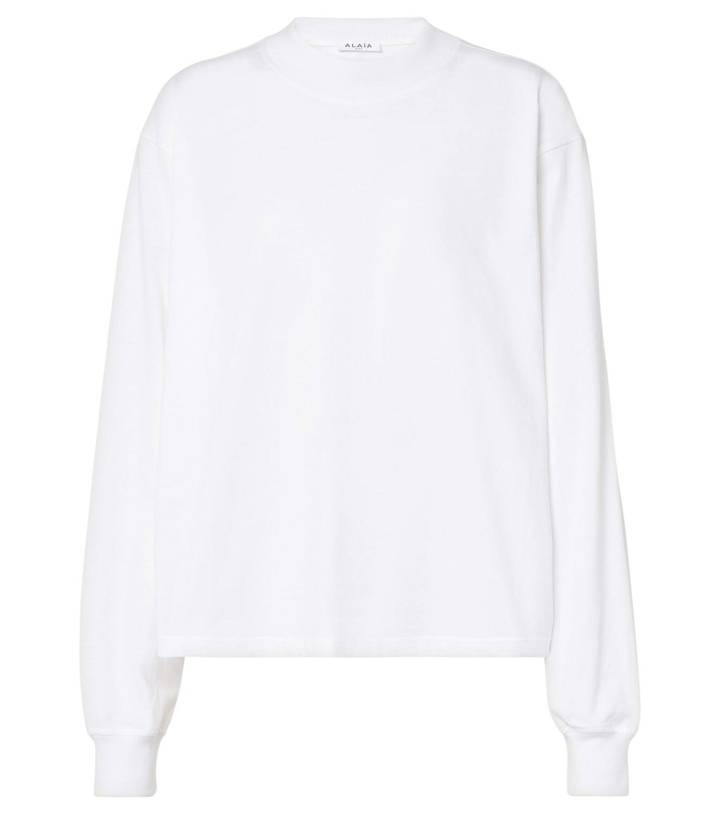 Photo: Alaïa Cotton jersey sweatshirt