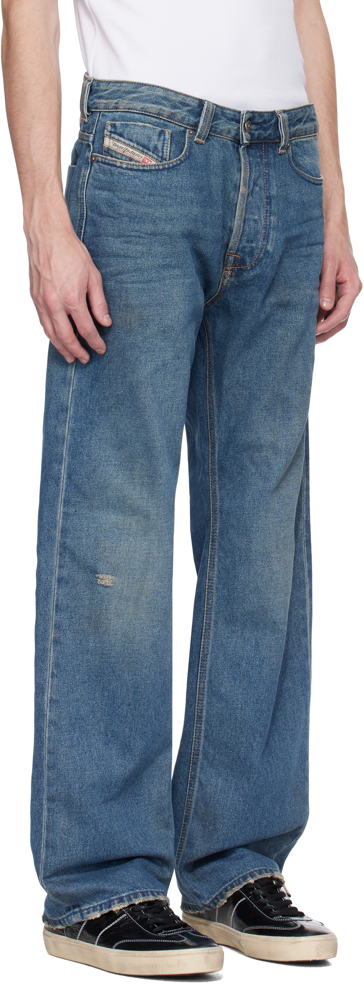Diesel Blue Relaxed 1980 D-Eeper 09j79 Jeans Diesel