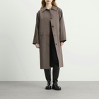 KASSL Editions Women's Original Below Rubber Mac Jacket in Ash