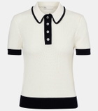 Tory Burch Open-knit polo shirt