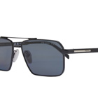 Prada Eyewear Men's A57S Sunglasses in Black/Dark Grey 