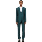 Lanvin Green Wool Half-Canvas Suit