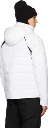 Canada Goose White Hybridge Base Down Jacket