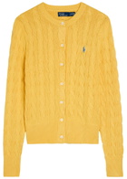 Polo Ralph Lauren Cable-knit Cotton Cardigan Yellow