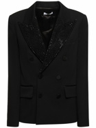 AREA - Embellished Wool Relaxed Fit Blazer