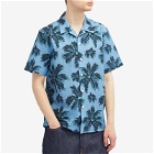 Paul Smith Men's Seersucker Printed Vacation Shirt in Blue