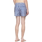 Paul Smith SSENSE Exclusive Blue Block Stamp Swim Shorts