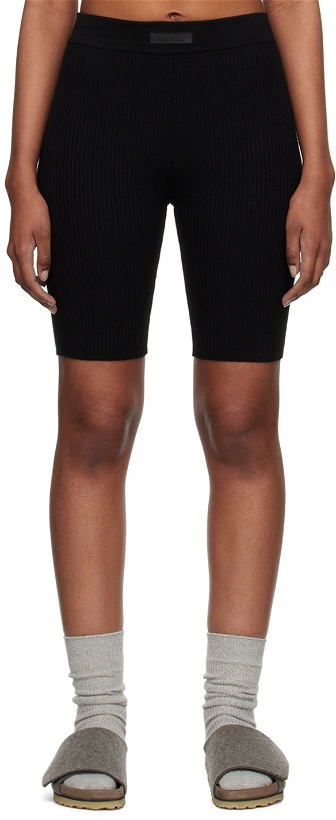 Photo: Essentials Black Rib Shorts