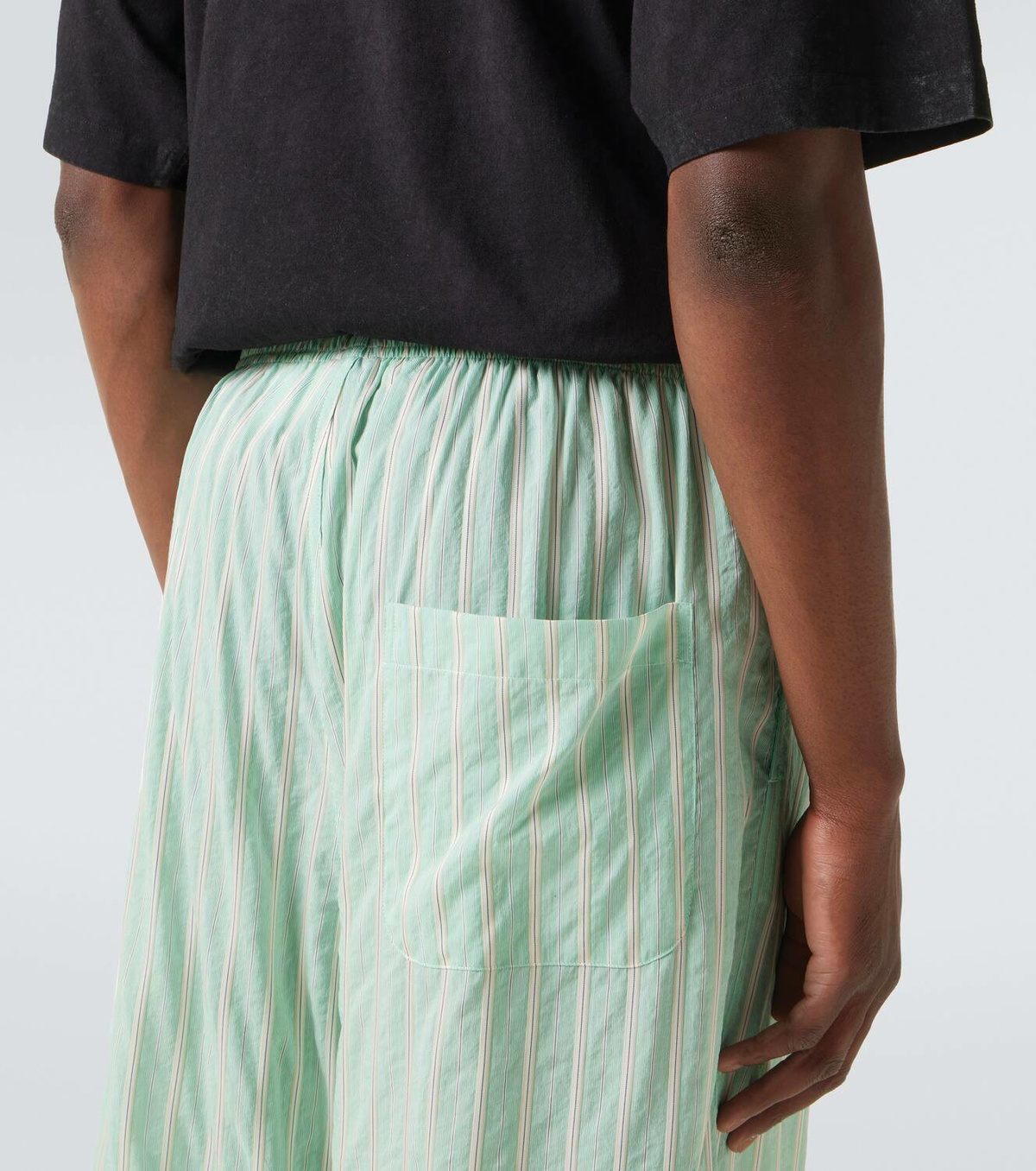 Balenciaga Striped mid-rise pajama pants