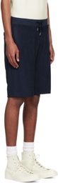 Sunspel Navy Towelling Shorts