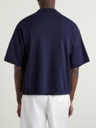 Blue Blue Japan - Knitted Polo Shirt - Blue