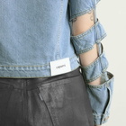 Coperni Women's Spiral Denim Jacket in Blue Light