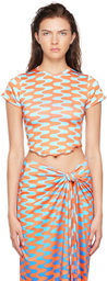 FENSI SSENSE Exclusive Orange & Blue T-Shirt