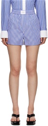 alexanderwang.t Blue Striped Boy Shorts
