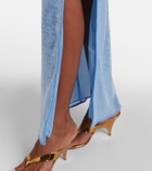 Oséree Sequined halterneck maxi dress