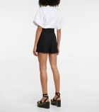 Alaïa High-rise cotton shorts