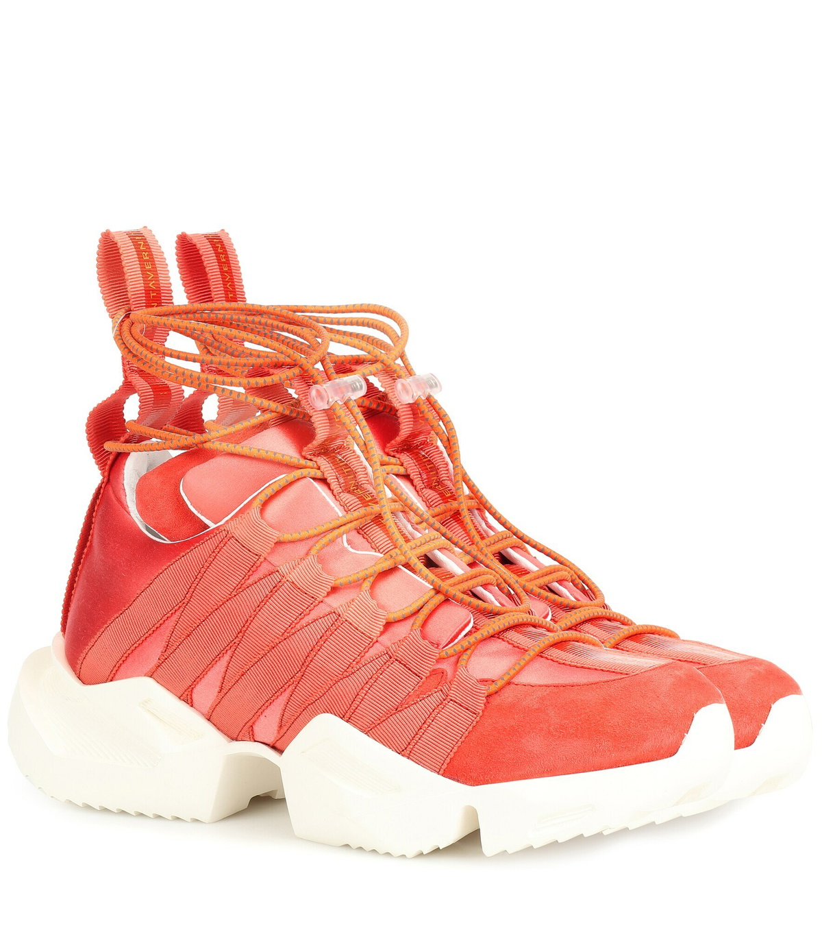 Unravel - Suede-trimmed sneakers