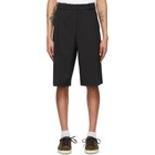 Nahmias Black Wool Tuxedo Shorts