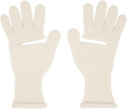 ISSEY MIYAKE Off-White Chunky Wool ACC Gloves