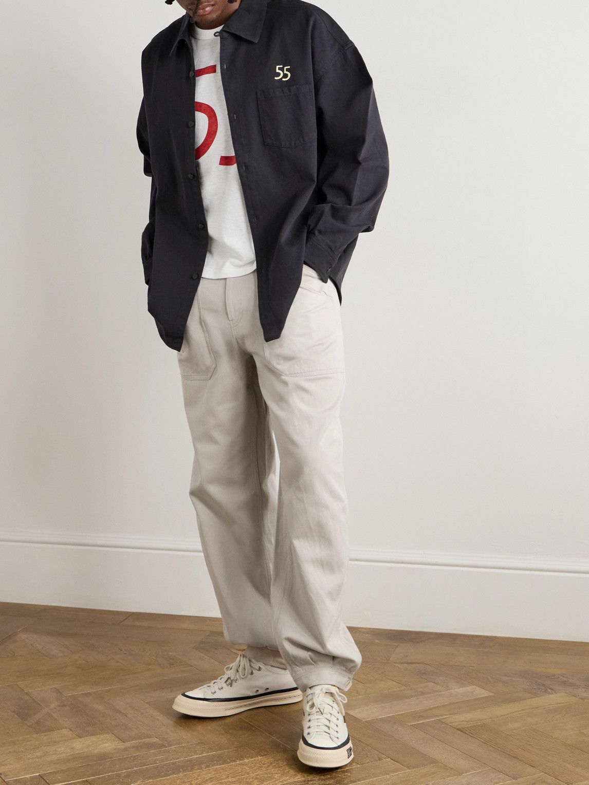 Visvim - Carrol Tapered Cotton-Twill Trousers - Neutrals