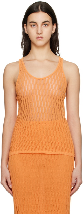 Photo: CAMILLA AND MARC Orange Nova Tank Top