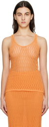 CAMILLA AND MARC Orange Nova Tank Top