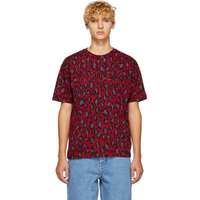 Photo: Kenzo Red Leopard Straight T-Shirt