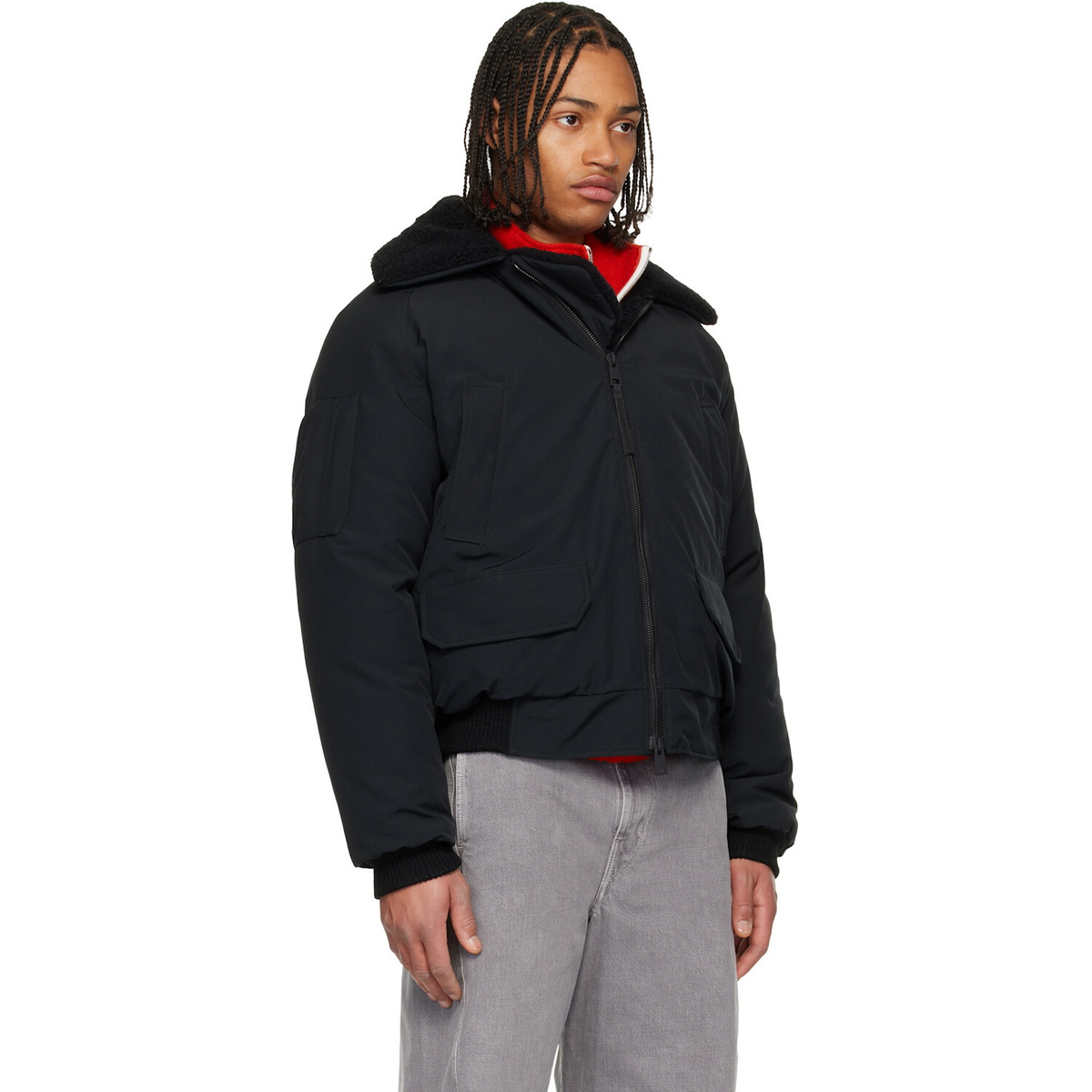 Canada Goose Black Chilliwack Aviator Bomber Down Jacket