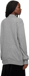 Comme des Garçons Shirt Gray Knit Polo