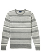 Peter Millar - Keys Striped Linen and Merino Wool-Blend Sweater - Gray