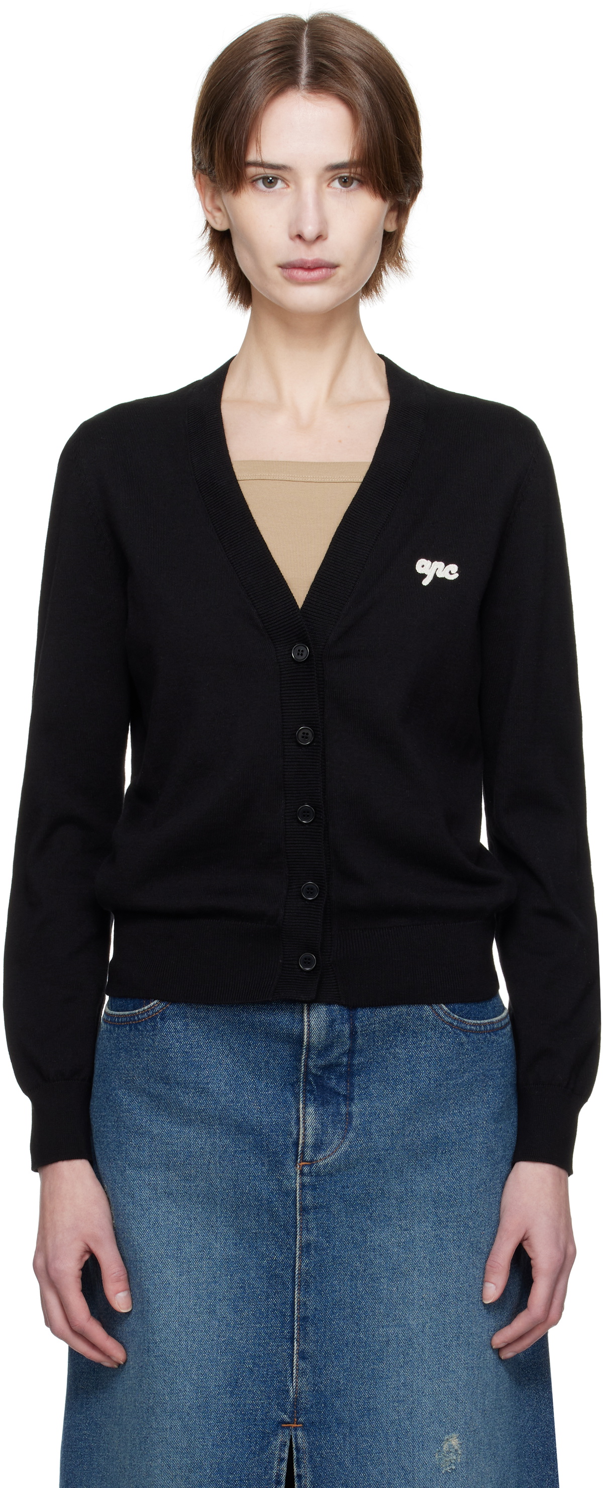 A.P.C. Black Berangere Cardigan