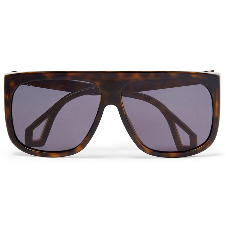 Photo: Gucci - Square-Frame Tortoiseshell Acetate Sunglasses - Tortoiseshell