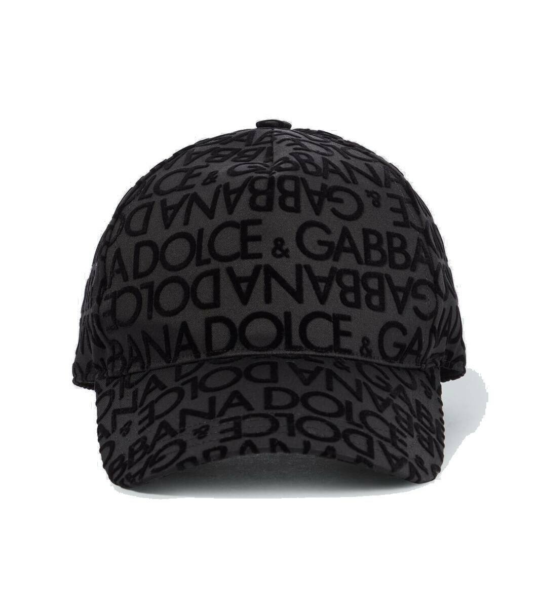 Photo: Dolce&Gabbana Logo cotton baseball cap